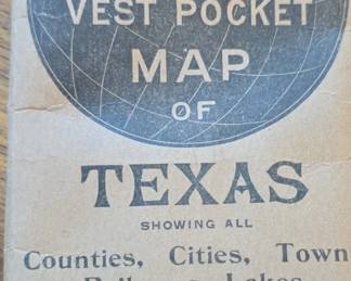 Rand McNally Vest Pocket Map of Texas