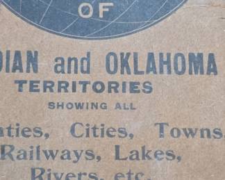 Rand McNally Vest Pocket Map of Indian and Oklahoma Territories