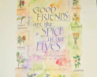 Good Friends are the Spice in Our Lives Art Print