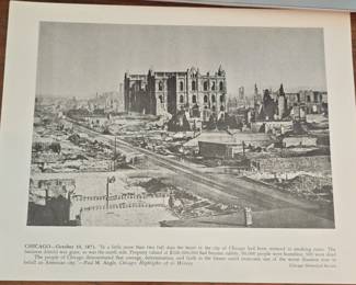 Chicago Fire Aftermath Photograph