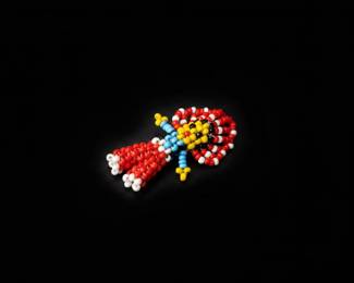Native American Style Beaded Dragonfly Brooch or Pendant