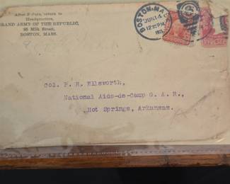 Grand Army of the Republic Appointment Letter and Envelope