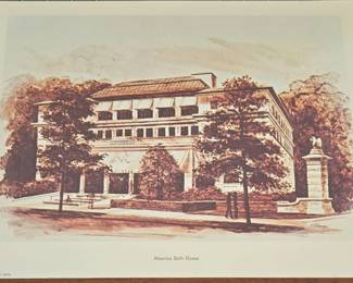 Maurice Bath House Print by Carl Williamson