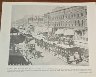 Cable Cars on Cottage Grove Avenue, Chicago  October ,