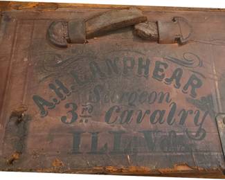 A.H. Lanphear third Cavalry Illinois Volunteer Infantry Medical Bag