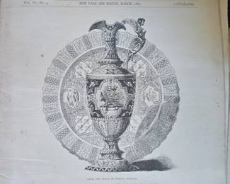 Ewer and Plate of Tortat Faience