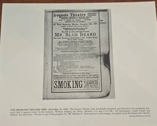 Iroquois Theatre Program for Mr. Bluebeard