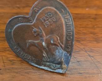 Boy Scouts of America HeartShaped Lapel Pin  Kansas City Area Council