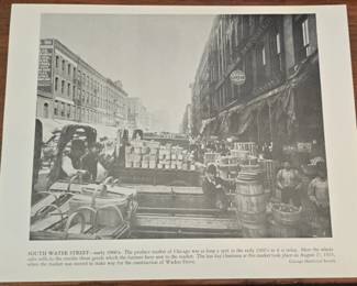 South Water Street, Chicago Produce Market Print