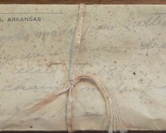 Handwritten Letter or Note from Hot Springs, Arkansas