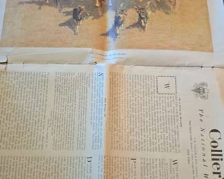 Frederic Remington The Ceremony of the Scalps Print from Colliers Weekly, June , second image