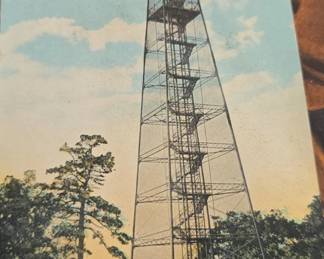 Steel Observation Tower on Hot Springs Mountain Postcard