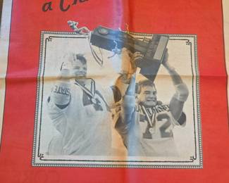Marian Central Class A State Champs Newspaper Clipping