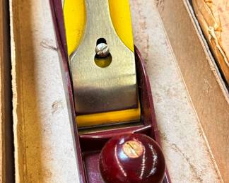 Two-Tone Iron Jack Plane Maroon and Yellow