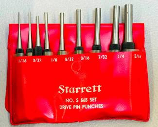 Starrett No. S 565 Drive Pin Punches Set