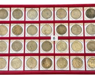 Morgan and Peace Silver Dollars
