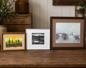 S1739AB Trio Of Scenic Landscape Art