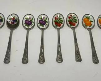 S3259KM Set of 8 Stainless Steel Enameled