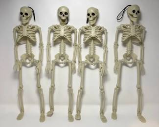 S3230KM Set of Four Hanging Skeleton Decorations