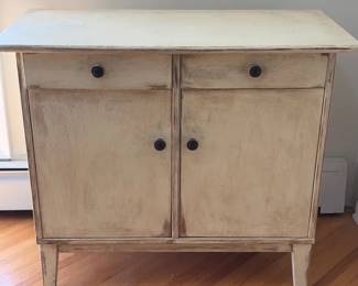 S1994TN Charming CottageStyle Painted Wood Side Cabinet