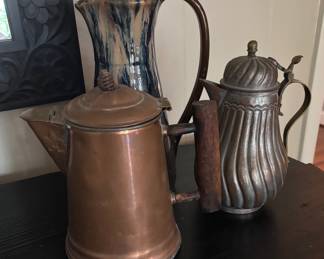 Copper and Metal Pitchers