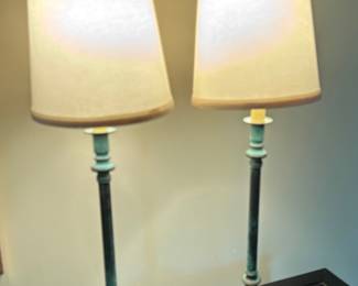 Pair of Matching Candlestick Lamps