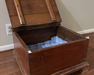 Interesting Footed Box - open