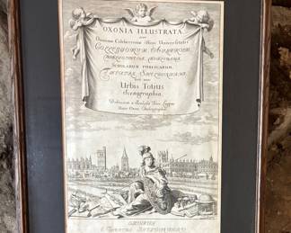 Engraved "Oxonia Illustrata" Print