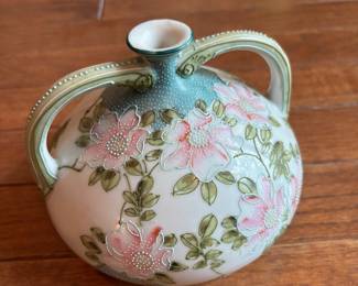 Moriage by Nippon 2 Handled Vase