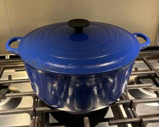 Blue Le Creuset Dutch Oven