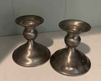 Pewter Candlesticks
