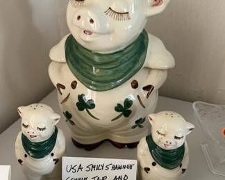 USA Smily Cookie Jar and  S&P shakers