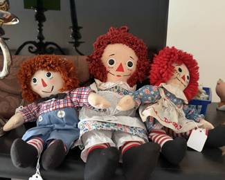 Raggedy Ann & Andy dolls
