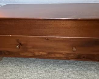 Shaker Style Pine Blanket Chest with Drawers