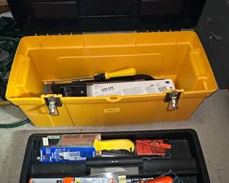 DeWalt Style Toolbox with Hand Saws and Blades
