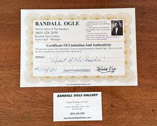 Randall Ogle "Heart of the Smokie" Limited Edition Print