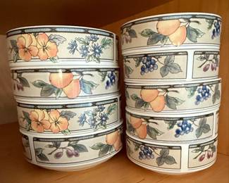 Assorted Mikasa Intaglio Garden Harvest Dishes