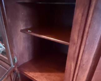 Cherry Wood Corner China Cabinet