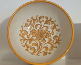 Italian Ceramic Pedestal Bowl
