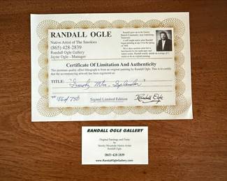 Randall Ogle Misty Mountain Landscape Limited Edition Print