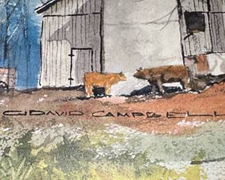 David Campbell Barn Watercolors