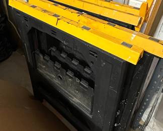 Black and Yellow Folding Sawhorses