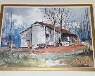 David Campbell Barn Watercolors