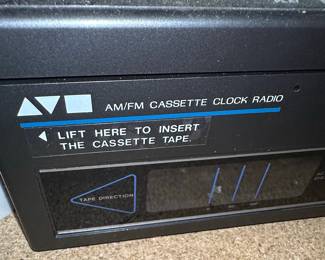 Sears AM/FM Cassette Clock Radio