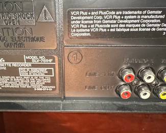 Sony Hi-Fi Stereo VCR SLV-718HF