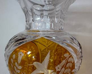 Julia Hand Cut 24% Lead Crystal Vase