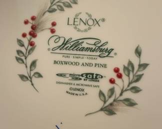 Lenox Williamsburg Boxwood and Pine Salad Plate