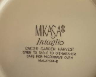 Assorted Mikasa Intaglio Garden Harvest Dishes