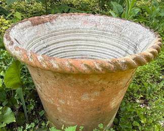 Terracotta Rope-Twist Rim Planter