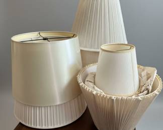 Assortment of Pleated Lampshades